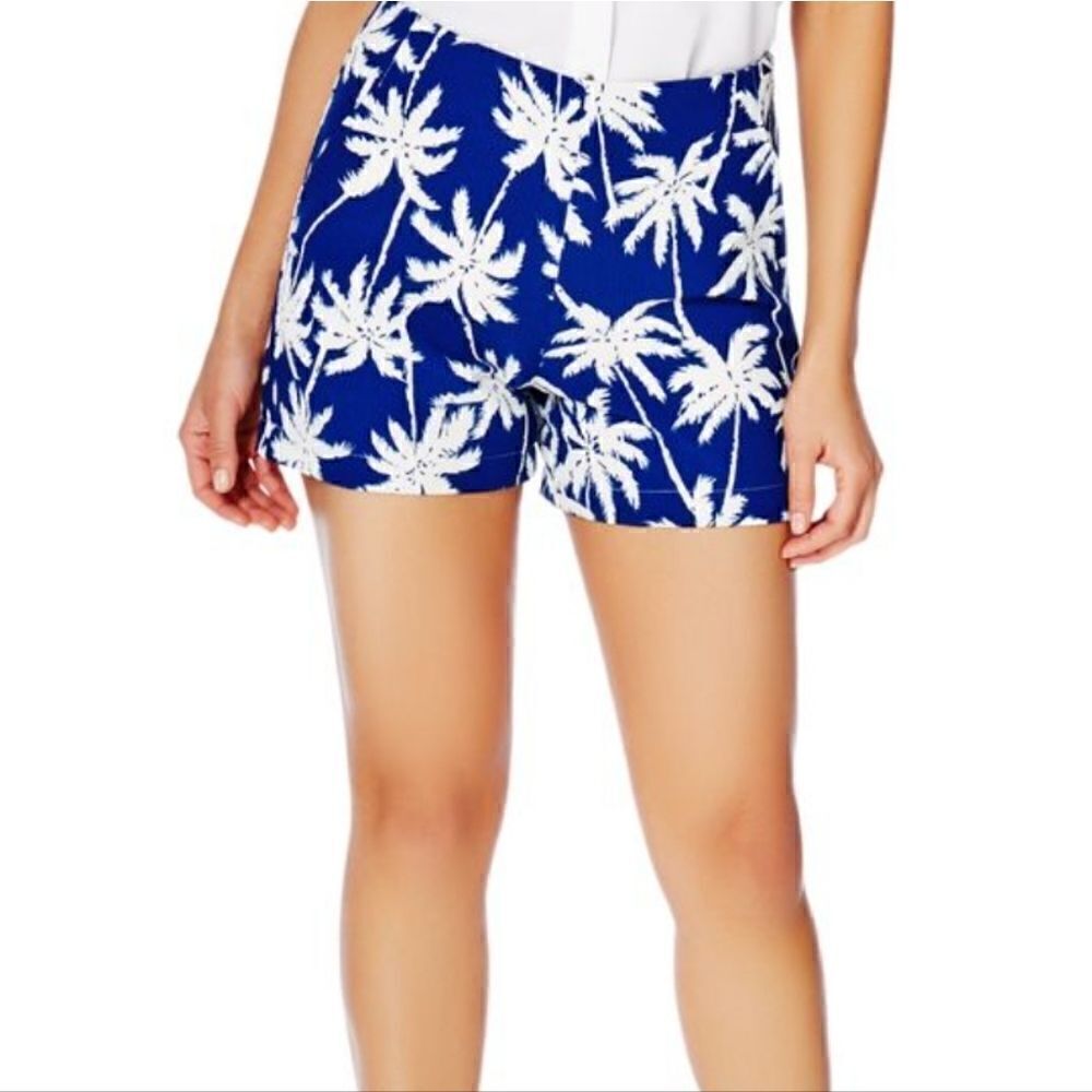JUST FAB Palm tree textured shorts 22